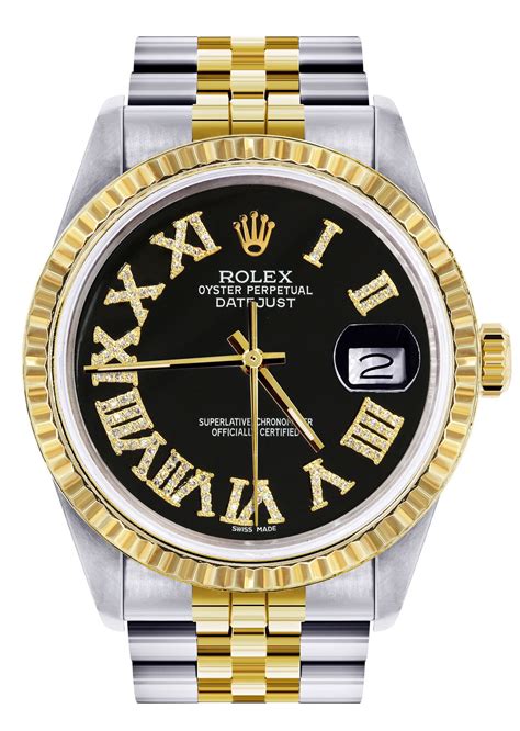 rolex roman numbers|rolex datejust with roman numerals.